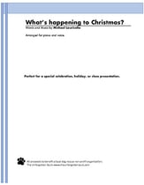 What's Happening to Christmas Unison choral sheet music cover